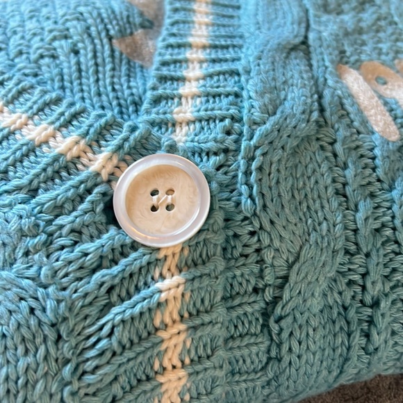 In Hand Ready to Ship Taylor Swift 1989 Cardigan Blue Teal Official Authentic - Picture 7 of 10